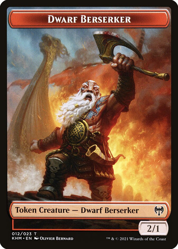 Dwarf Berserker Token - Magic: The Gathering
