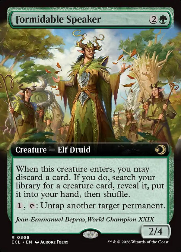 Formidable Speaker (Extended Art) - Magic: The Gathering
