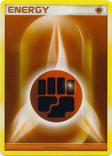 Fighting Energy (2007 Unnumbered D/P Style Non-Holo) - Pokémon