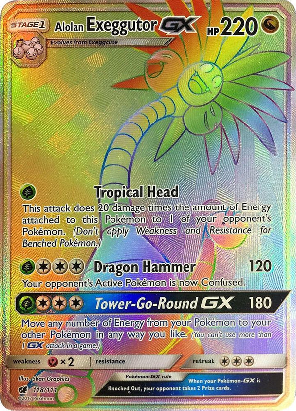 Alolan Exeggutor GX (Secret) - Pokémon