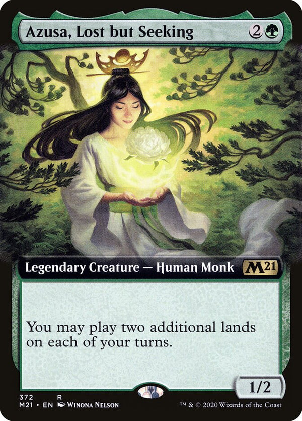 Azusa, Lost but Seeking (Extended Art) - Magic: The Gathering
