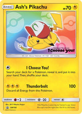 Ash's Pikachu - SM108 - Pokémon