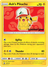 Ash's Pikachu - SM109 - Pokémon