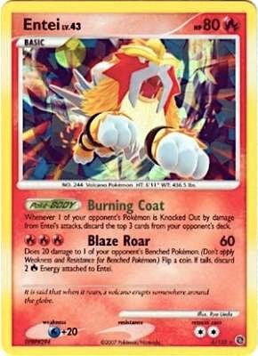 Entei - 4/132 (Cracked Ice Holo) - Pokémon