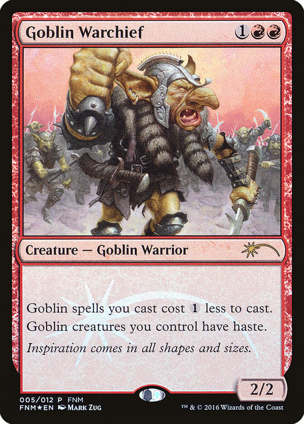 Goblin Warchief (2016) - Magic: The Gathering