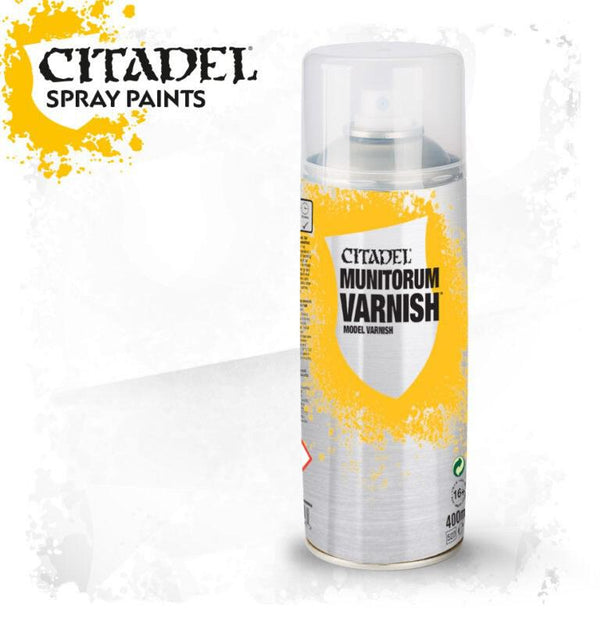 Citadel Spray Paint: Munitorum Varnish - Games Workshop