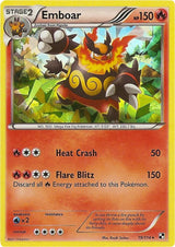 Emboar - 19/114 (Cracked Ice Holo) - Pokémon