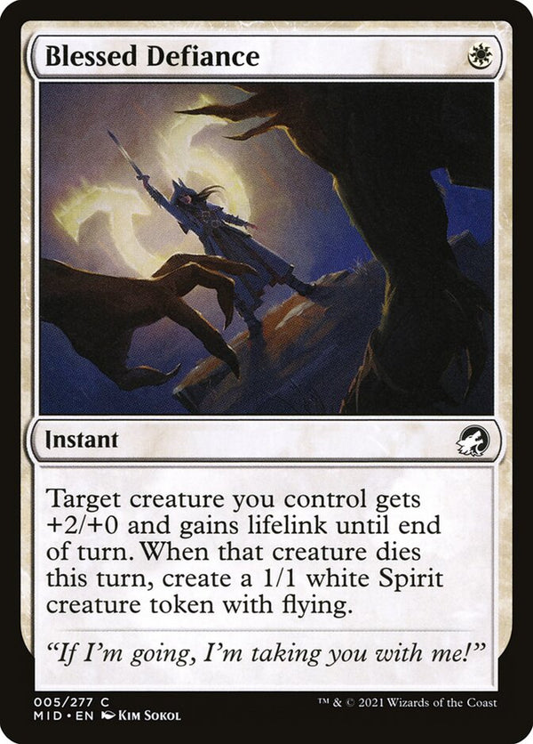 Blessed Defiance - Magic: The Gathering