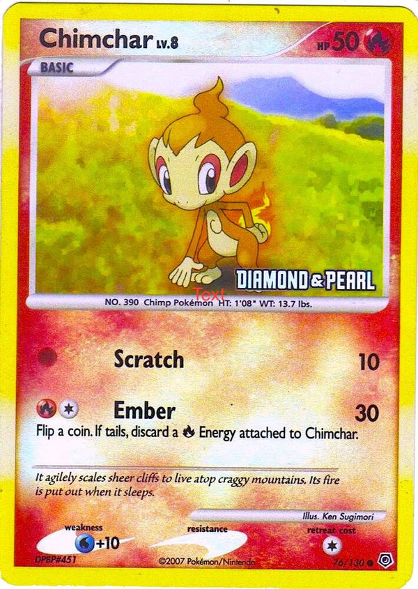 Chimchar - 76/130 [Diamond & Pearl] - Pokémon