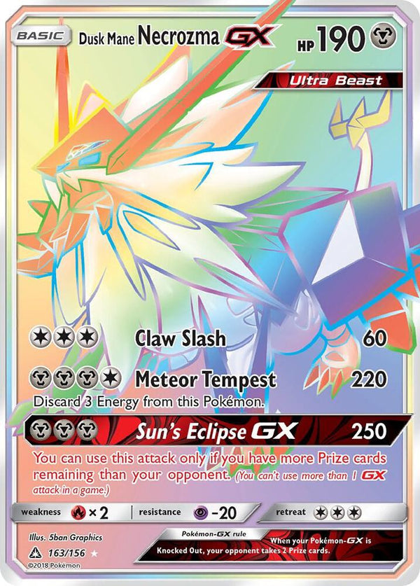 Dusk Mane Necrozma GX (Secret Rare) - Pokémon