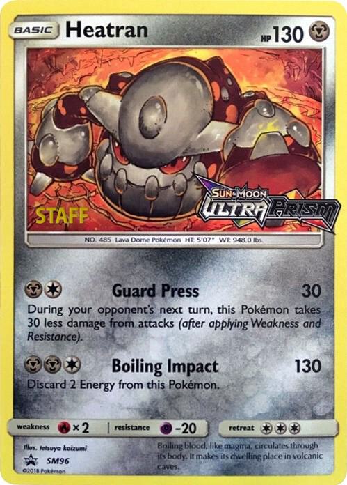 Heatran - SM96 (Prerelease) [Staff] - Pokémon