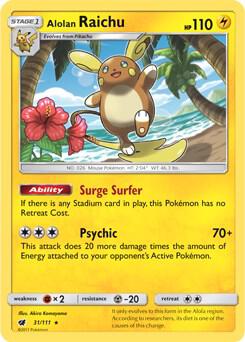 Alolan Raichu - 31/111 (SM Crimson Invasion) - Pokémon