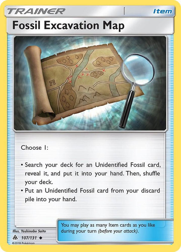 Fossil Excavation Map - Pokémon