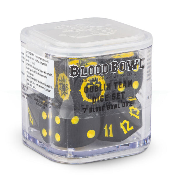 Blood Bowl: Goblin Team Dice Set (7-Pack) - Games Workshop