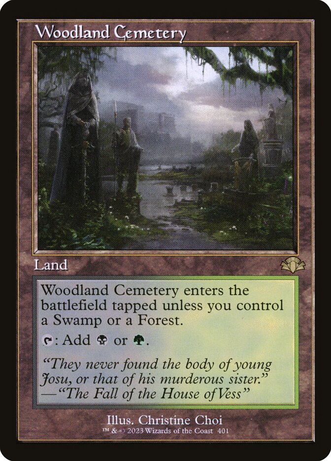 Woodland Cemetery (Retro Frame)