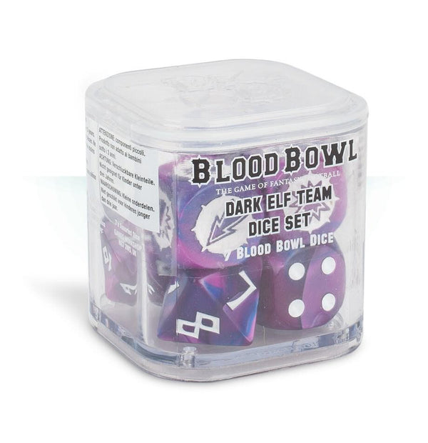 Blood Bowl: Dark Elf Team Dice Set (7-Pack) - Games Workshop