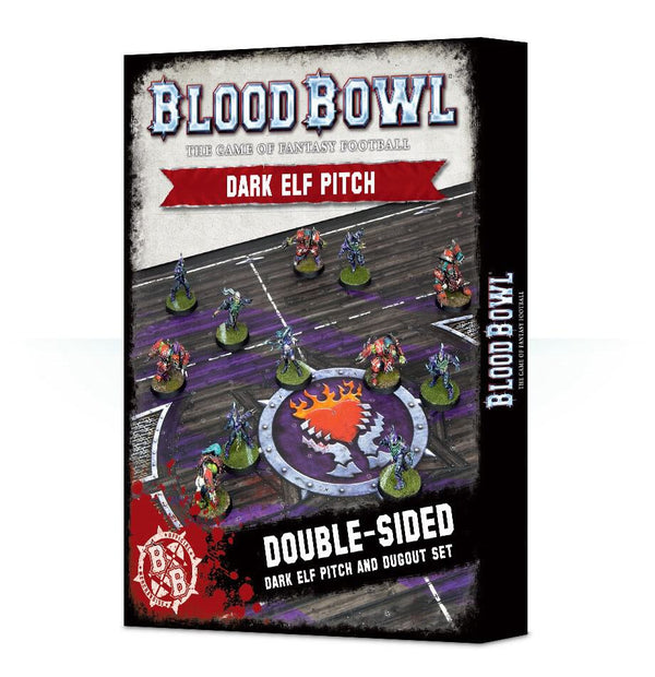 Blood Bowl: Dark Elf Pitch & Dugouts - Games Workshop