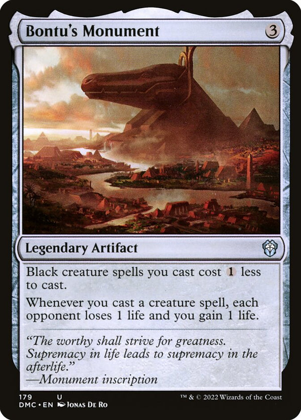 Bontu's Monument - Magic: The Gathering