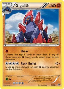 Gigalith - 53/98 (Cracked Ice Holo) - Pokémon