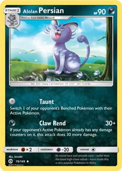 Alolan Persian - 79/149 (Cosmos Holo) - Pokémon
