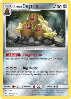 Alolan Dugtrio - 87/149 (Cosmos Holo) - Pokémon