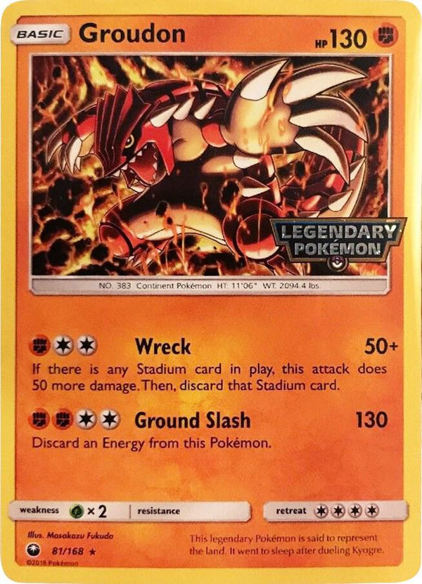 Groudon - 81/168 (Cosmos Holo) (Gamestop Promo) - Pokémon