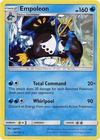 Empoleon - 34/156 (Cracked Ice Holo) - Pokémon