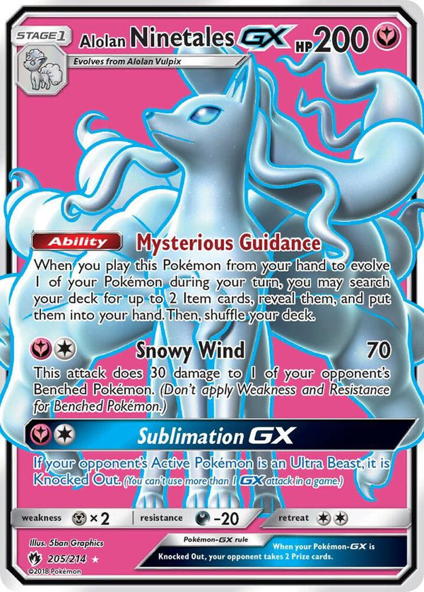 Alolan Ninetales GX (Full Art) - Pokémon