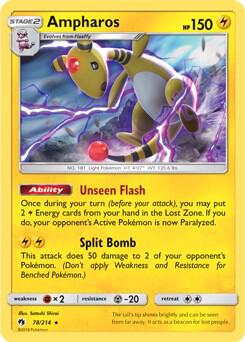 Ampharos - 78/214 (SM Lost Thunder) - Pokémon