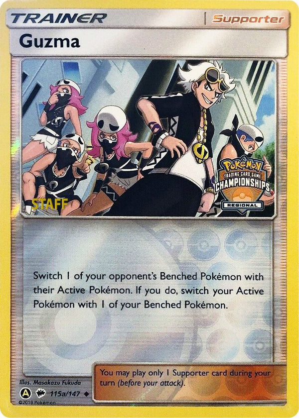 Guzma - 115a/147 (Regional Championships) [Staff] - Pokémon