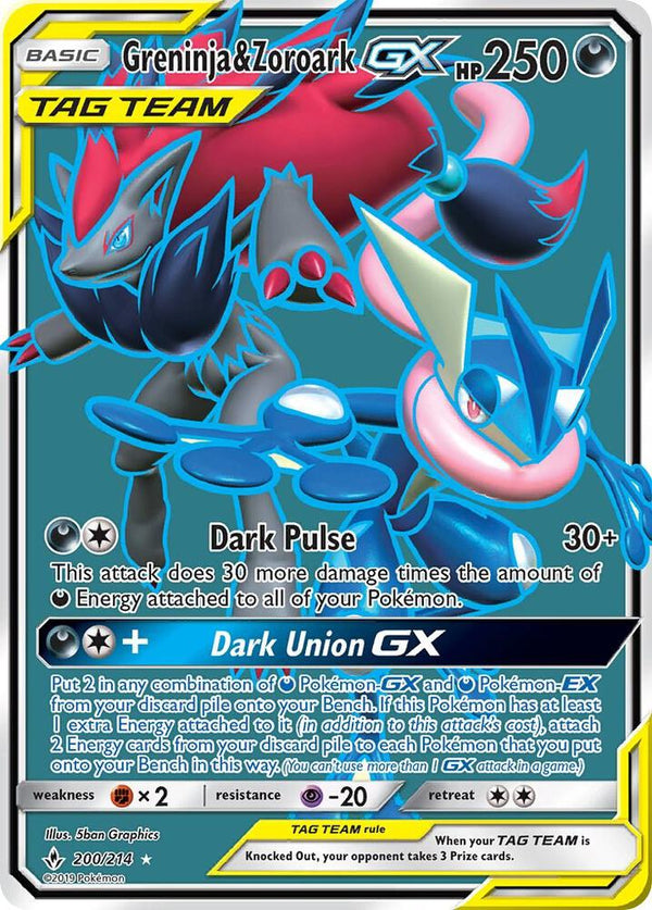 Greninja & Zoroark GX (200) (Full Art) - Pokémon