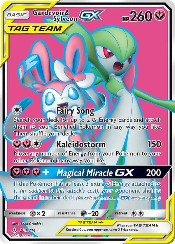 Gardevoir & Sylveon GX (204) (Full Art) - Pokémon