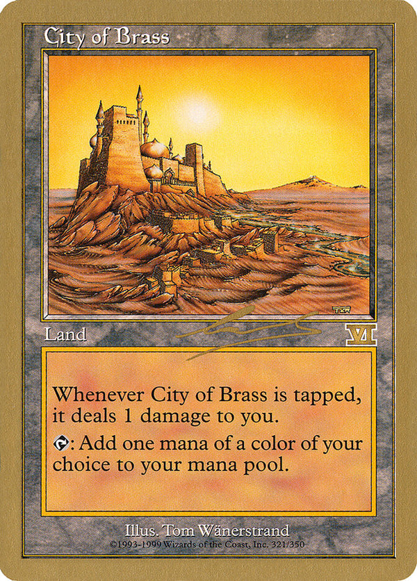 City of Brass - 2000 Nicolas Labarre (6ED) - Magic: The Gathering