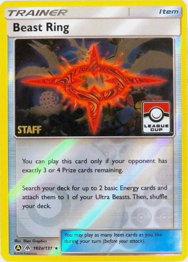 Beast Ring - 102a/131 (League Cup) [Staff] - Pokémon
