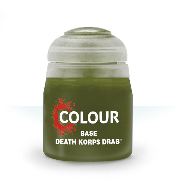 Citadel Base Paint: Death Korps Drab (12ml) - Games Workshop