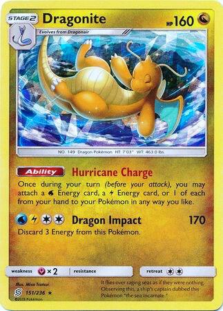 Dragonite - 151/236 (Cracked Ice Holo) - Pokémon