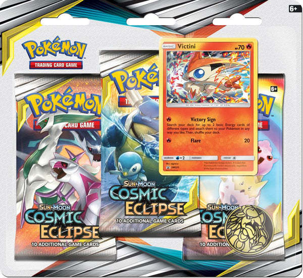 Cosmic Eclipse 3 Pack Blister [Victini] - Pokémon