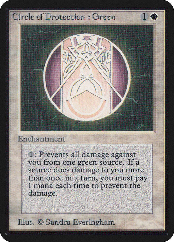 Circle of Protection: Green - Magic: The Gathering