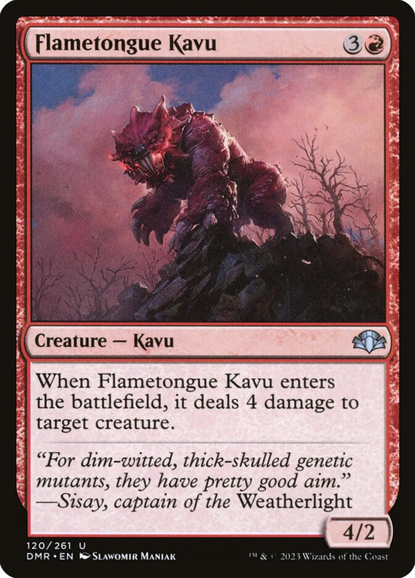 Flametongue Kavu - Magic: The Gathering