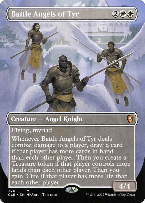 Battle Angels of Tyr (Borderless) - Magic: The Gathering