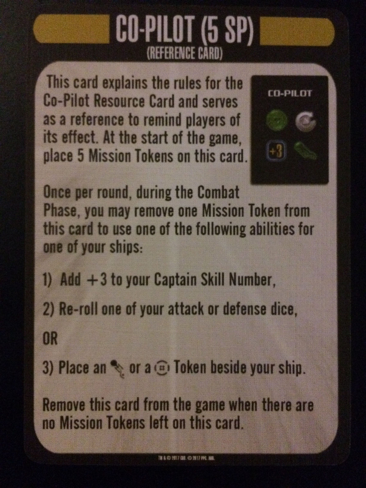 Star Trek: Attack Wing – Co-Pilot Resource