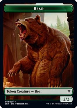 Bear // Food (016) Double-Sided Token - Magic: The Gathering
