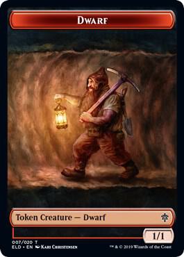Dwarf // Food (016) Double-Sided Token - Magic: The Gathering