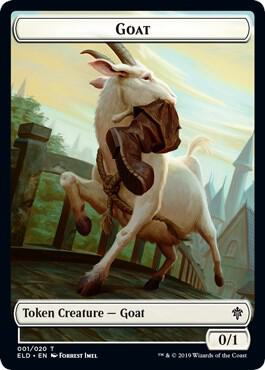 Goat // Food (015) Double-Sided Token - Magic: The Gathering