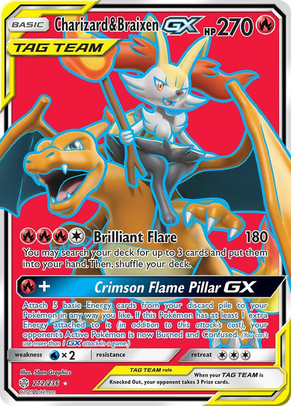 Charizard & Braixen GX (Full Art) - Pokémon