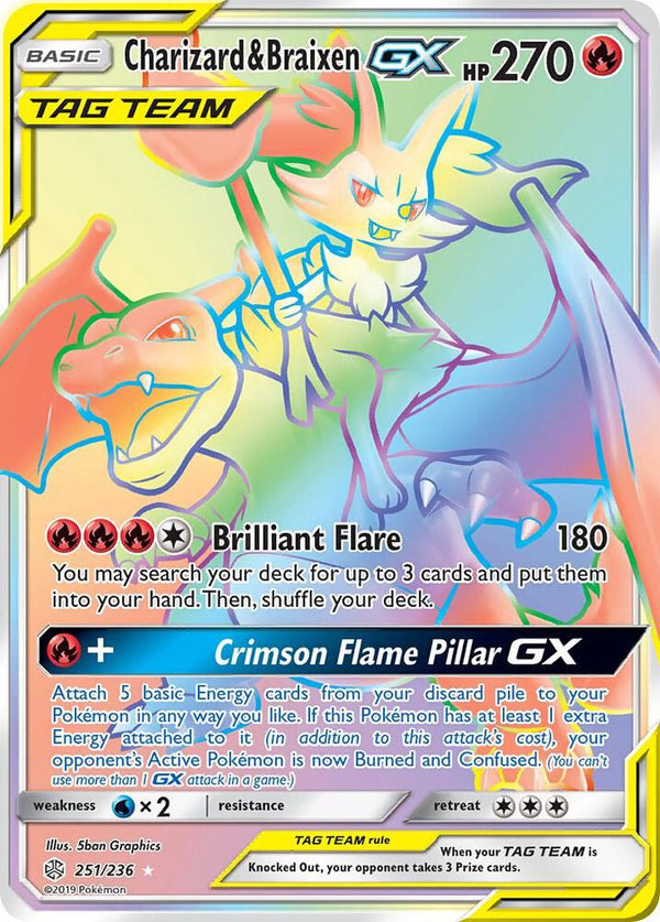 Charizard & Braixen GX (Secret) - Pokémon