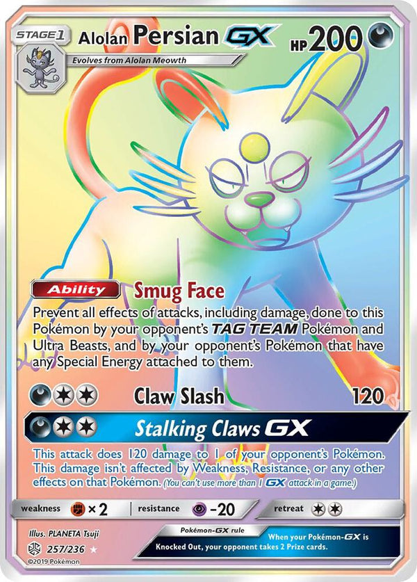 Alolan Persian GX (Secret) - Pokémon