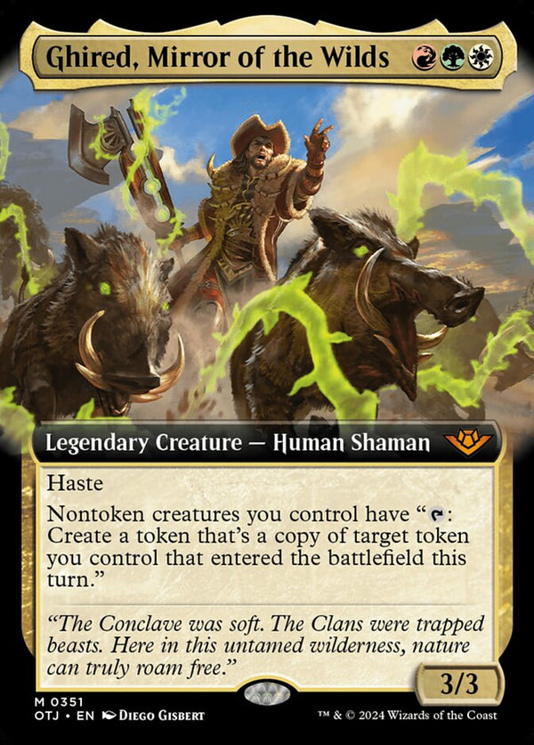 Ghired, Mirror of the Wilds (Extended Art) - Magic: The Gathering