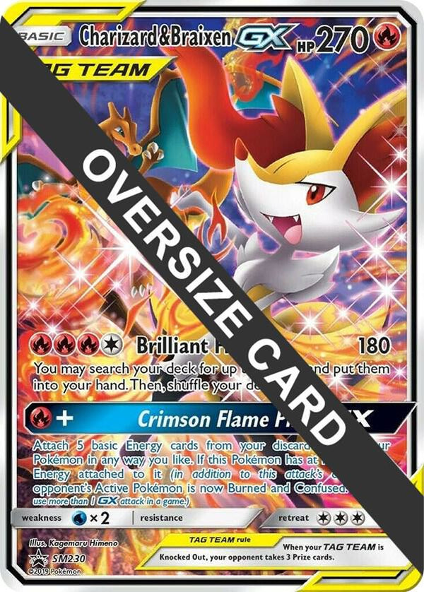 Charizard & Braixen GX - SM230 (SM Black Star Promo) - Pokémon