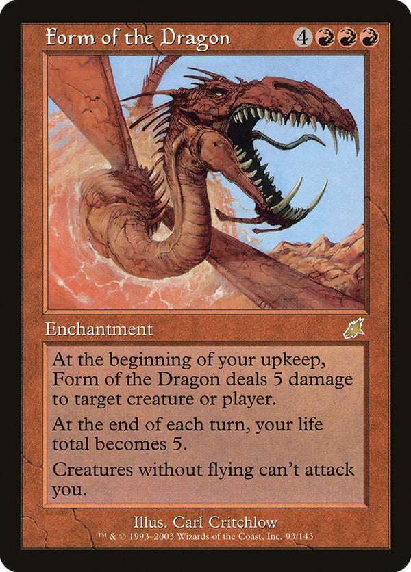 Form of the Dragon - Magic: The Gathering